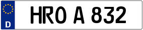 Trailer License Plate